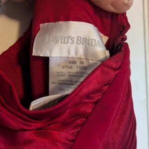 David's Bridal Red Dress